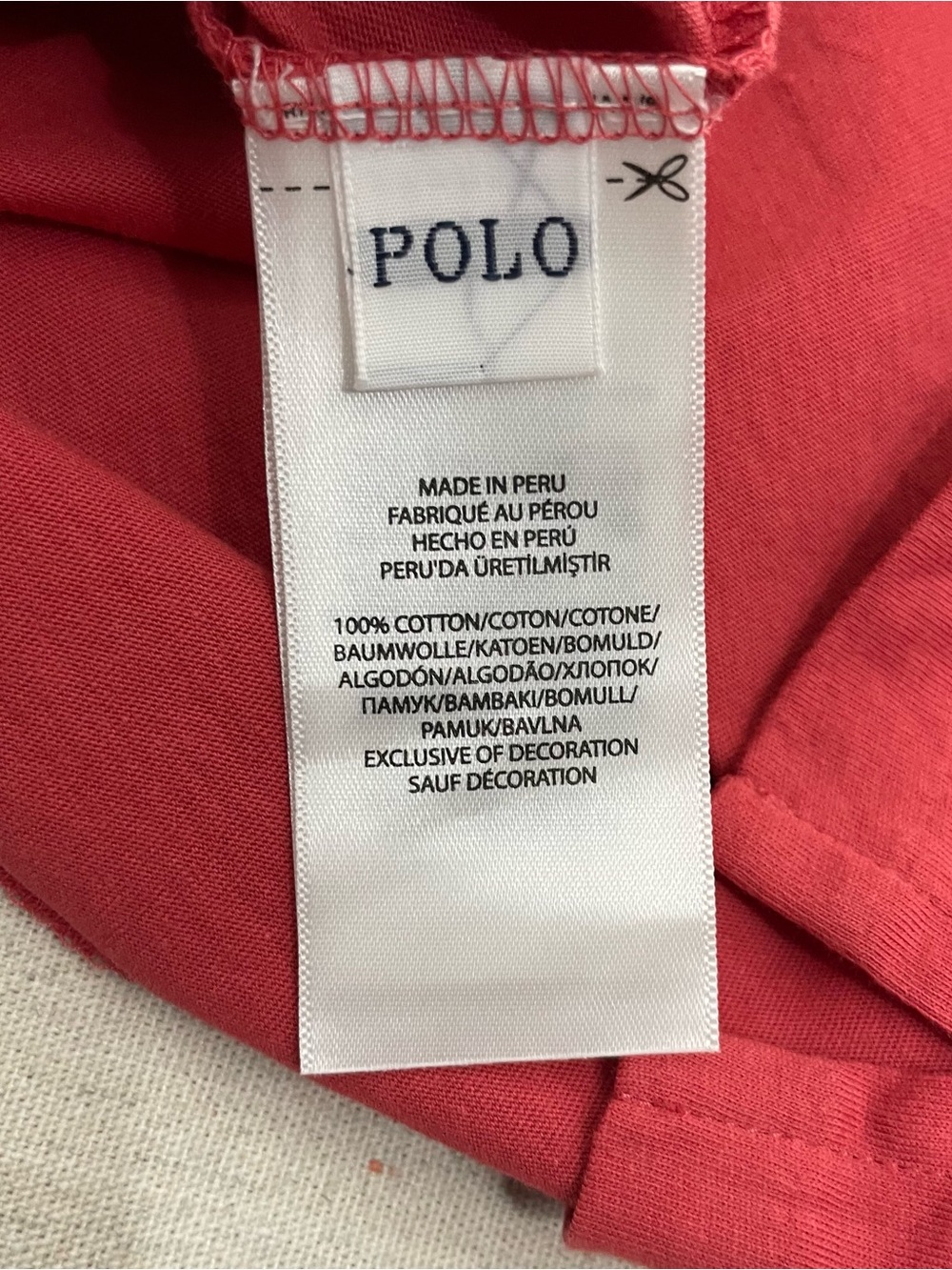 Polo Ralph Lauren Pink Salmon Striped Boat Neck 3/4 Sleeve Cotton SZ XL Nautica - Picture 7 of 11
